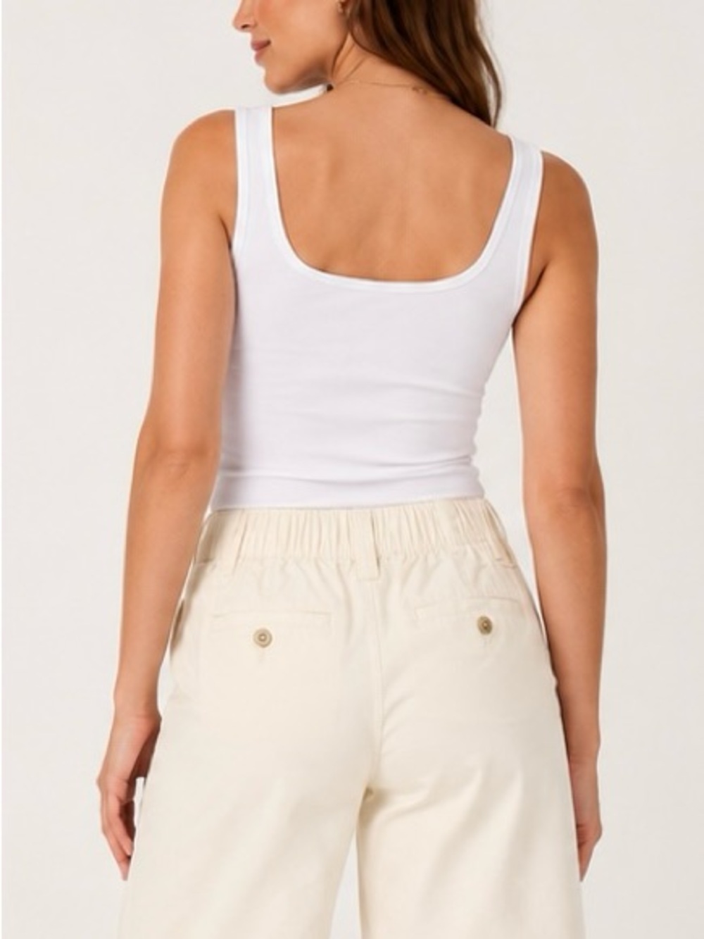 Old Navy Everyday Bermuda Shorts | Size Small | Ivory/Cream | NWT - Picture 6 of 6